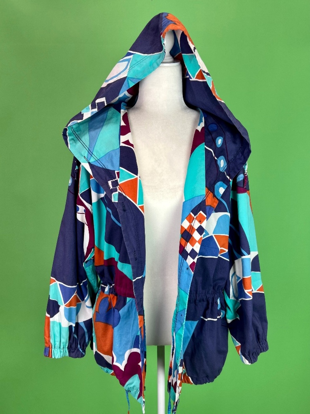 Rare Vintage 90s Y2K Marimekko Abstract Lightweight Cotton Jacket - Size M/L/XL
